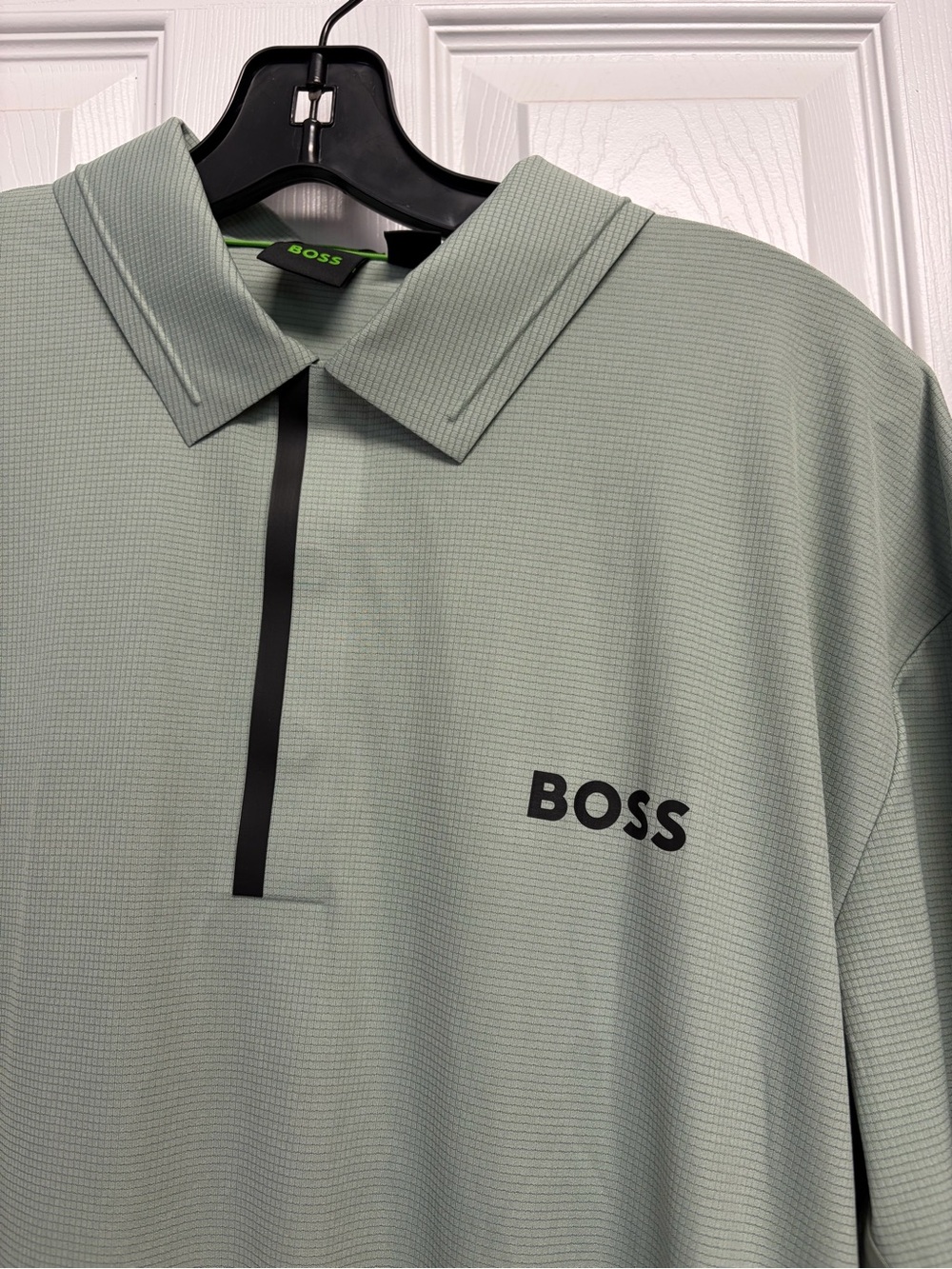 BOSS Active Paddy Polo Shirt Light Green - Picture 4 of 8